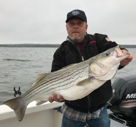 Supernatural Striper Fishing-Lake Texoma-Striper Express Guide Service